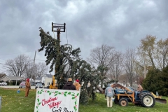 Nov. 20, Zion members putting up tree